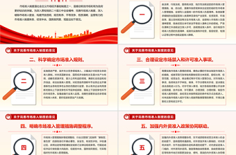 關于完善市場準入制度的意見PPT簡潔大氣政策法規(guī)課件