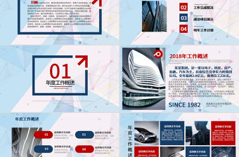 2018企業工作總結新年計劃PPT