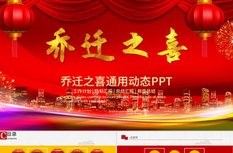 喬遷之喜喬遷儀式動(dòng)態(tài)PPT模板