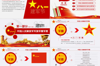 原創(chuàng)2019年八一建軍節(jié)部隊(duì)國(guó)防軍事軍史黨政-版權(quán)可商用