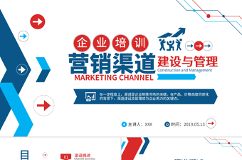 原創(chuàng)營銷市場渠道建設(shè)與管理企業(yè)職場培訓(xùn)PPT-版權(quán)可商用