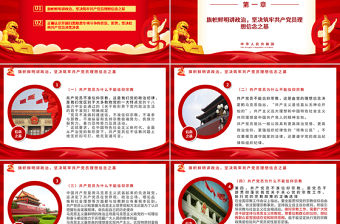 黨員堅定理想不信教不涉黑涉惡主題PPT模板