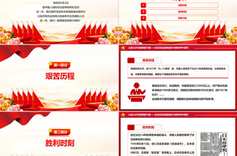 紀(jì)念抗日戰(zhàn)爭勝利79周年P(guān)PT課件下載