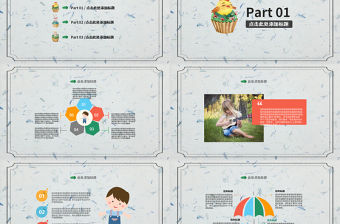 可愛卡通幼兒園教育兒童安全教育公開課教學培訓課件ppt模板幻燈片