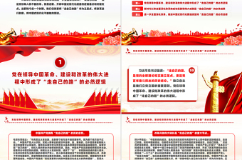 “走自己的路”是進(jìn)一步全面深化改革的立足點(diǎn)PPT黨建風(fēng)黨員干部學(xué)習(xí)教育黨課課件