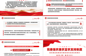 完善強(qiáng)農(nóng)惠農(nóng)富農(nóng)支持制度PPT精美簡潔城鄉(xiāng)融合發(fā)展黨課