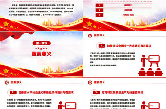 一文讀懂《公平競爭審查條例》PPT簡潔大氣公平競爭政策宣傳周課件