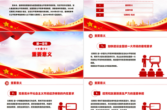 一文讀懂《公平競(jìng)爭(zhēng)審查條例》PPT簡(jiǎn)潔大氣公平競(jìng)爭(zhēng)政策宣傳周課件