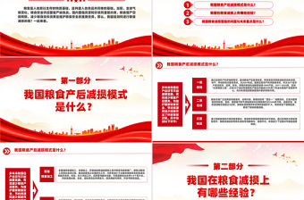 節糧減損經驗做法PPT精選保障糧食安全主題課件