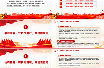 聚焦“一老一小”繪就善治愿景PPT簡潔實用社區(qū)治理課件