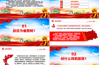 樹牢造福人民的政績觀PPT黨政風(fēng)黨員干部思想教育課件