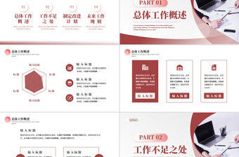 2025年度工作總結PPT紅色簡潔工作計劃部門匯報述職報告年終計劃課件