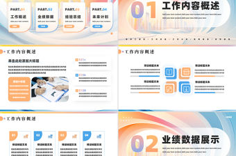 2025工作計劃報告PPT精美暖色系企業個人工作總結模板