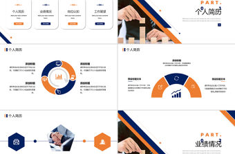 企業內部崗位競聘PPT精美商務風競聘通用模板