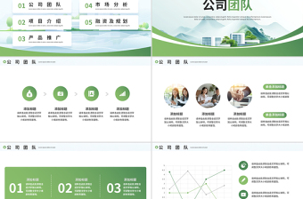 商業(yè)項目計劃書PPT綠色精美企業(yè)宣傳商業(yè)計劃模板