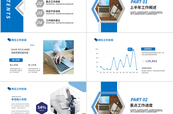 述職總結(jié)報告PPT簡約風(fēng)2025企業(yè)個人工作總結(jié)報告通用模板