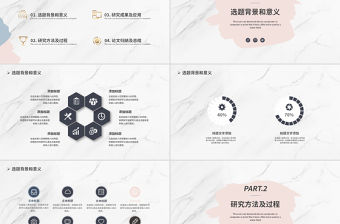 畢業論文答辯PPT莫蘭迪色系精美答辯通用模板