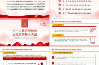 2021保持政治清醒強化政治定力在嚴守紀律規矩上黨模范表率黨課PPT