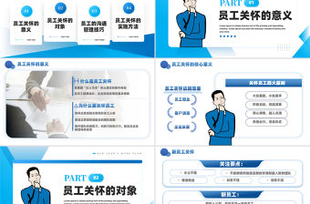 精美商務風企業員工關懷體系培訓PPT下載