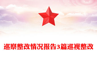 巡察整改情況報(bào)告3篇巡視整改