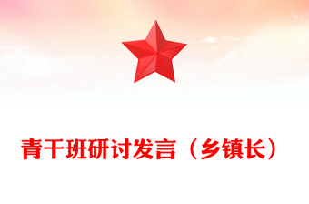 青干班研討發(fā)言（鄉(xiāng)鎮(zhèn)長）