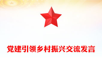 黨建引領(lǐng)鄉(xiāng)村振興交流發(fā)言