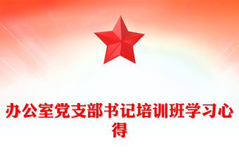 辦公室黨支部書記培訓(xùn)班學(xué)習(xí)心得