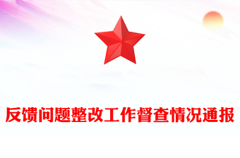 反饋問題整改工作督查情況通報(bào)