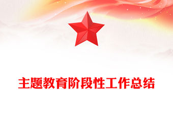 2023主題教育階段性工作總結PPT紅色精美學思想見行動啟新程創新績黨建總結模板(講稿)