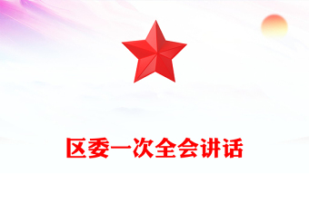 區(qū)委一次全會講話