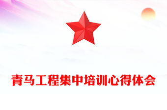 青馬工程集中培訓心得體會