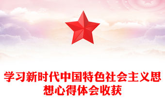 學(xué)習(xí)新時(shí)代中國(guó)特色社會(huì)主義思想心得體會(huì)收獲