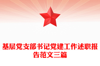 基層黨支部書記黨建工作述職報告范文三篇