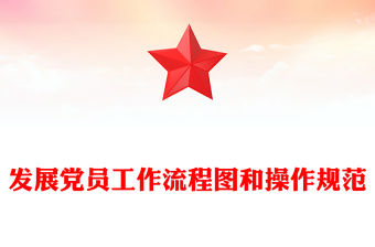 發(fā)展黨員工作流程圖和操作規(guī)范