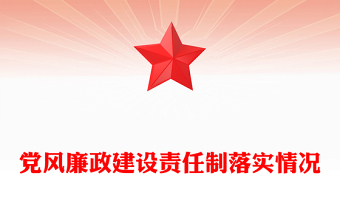 黨風(fēng)廉政建設(shè)責(zé)任制落實(shí)情況