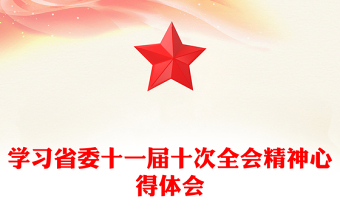 學習省委十一屆十次全會精神心得體會
