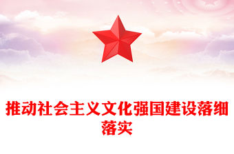 推動社會主義文化強國建設(shè)落細落實