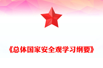 2022深入學習宣傳貫徹《總體國家安全觀學習綱要》PPT黨建風基層黨委黨支部干部學習教育專題黨課課件(講稿)