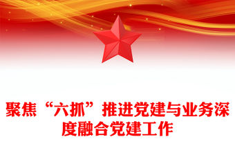 聚焦“六抓”推進黨建與業務深度融合黨建工作
