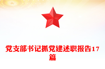 黨支部書記抓黨建述職報(bào)告17篇