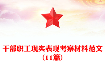 2022紀(jì)檢監(jiān)察干部現(xiàn)實(shí)表現(xiàn)考察材料