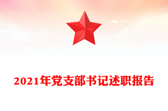 2021年度黨支部書記黨建述職報告