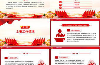 2024年黨建工作匯報總結及2025年黨建計劃思路PPT模板