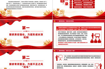 2024年醫院黨風廉政建設工作總結PPT模板