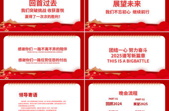 金蛇送福PPT紅色精美企業(yè)公司年會(huì)通用模板下載