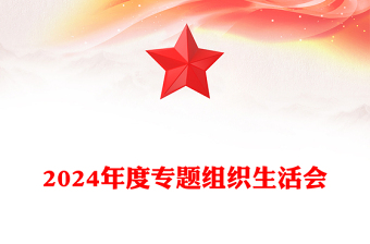 2024年度專題組織生活會PPT理論學習強黨性凝心聚力建新功課件(講稿)