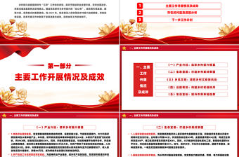 2024年黨建引領鄉村振興工作總結PPT模板下載