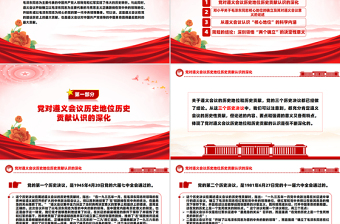 遵義會(huì)議最大的歷史性貢獻(xiàn)PPT精美簡潔遵義會(huì)議召開90周年課件