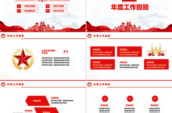 政務部門年終總結工作匯報述職報告PPT模板