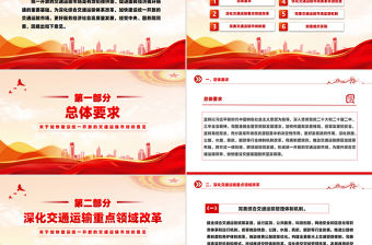 關于加快建設統一開放的交通運輸市場的意見PPT課件